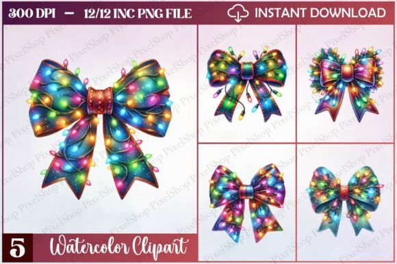 Christmas Bow with Lights Clipart: A Brand Review