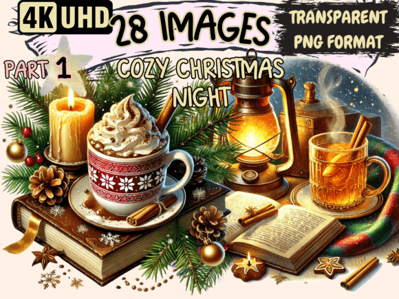 Cozy Christmas Night Clipart P1: Designer Review