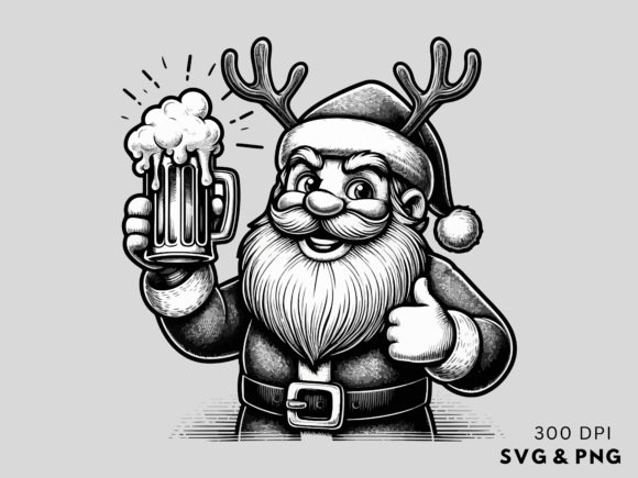Funny Santa Clipart for Illustrations