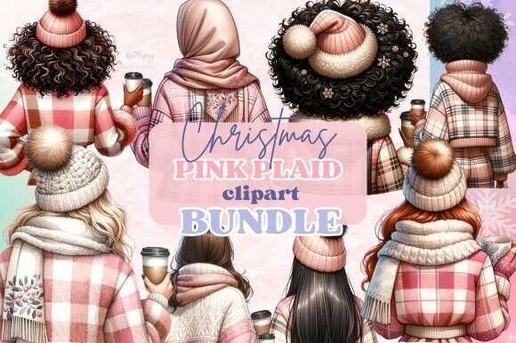 Pink Plaid Winter Illustrations Bundle Review