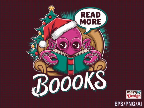 Review: Read More Books Christmas Tshirt Design