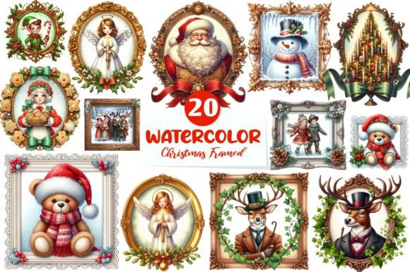 Vintage Christmas Framed Character: Illustrations Review