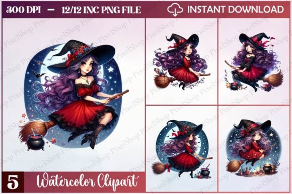 Watercolor Christmas Woman Clipart: Designer Review